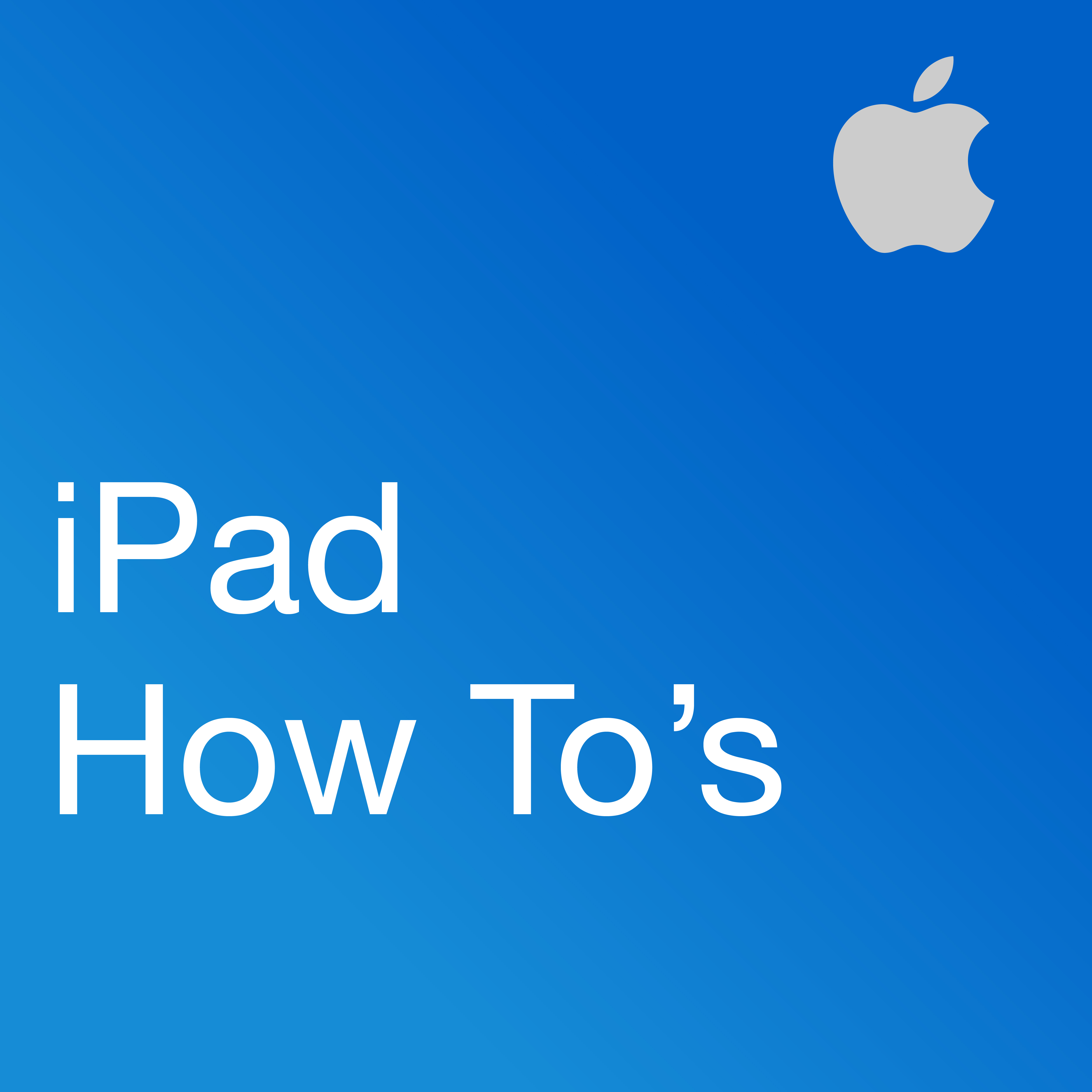iPad How To's